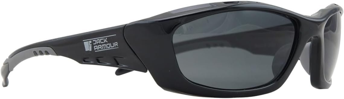 Jack Armour Summit Smoke Polarised Lens Safety Glasses with Black Frame