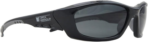 Jack Armour Summit Smoke Polarised Lens Safety Glasses with Black Frame