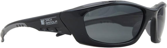 Jack Armour Summit Smoke Polarised Lens Safety Glasses with Black Frame