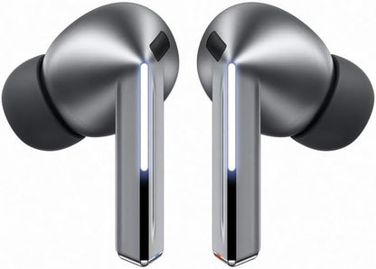 Samsung Galaxy Buds3Pro, Wireless Bluetooth Earbuds with Adaptive Noise Control, Sweat and Water Resistance, AI translator, Hi-Fi Sound, 360 Audio – Silver (CAD Version & Warranty)