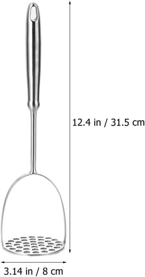HOLIDYOYO Tools for Grinding Potatoes Set Kitchen Tools Kitchen Gadgets Kitchen Masher Press for Potatoes Dad Kitchen Utensils Crusher Beans Stainless Steel 304 Silver