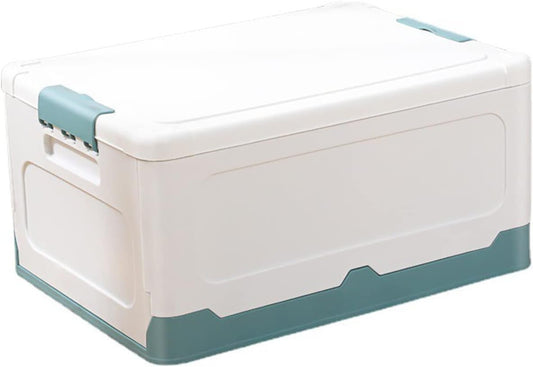 Storage box, car trunk storage box collapsible storage box plastic car tailgate box miscellaneous organizer storage box, cyan blue