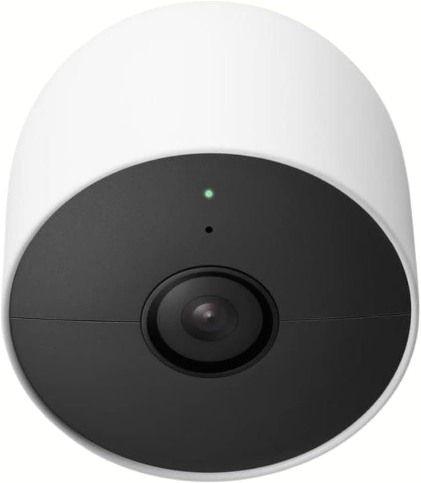 Google Nest Cam Outdoor Indoor, 1080p HD, Motion Sensor Alert, Wireless Wi-Fi, Rechargeable Battery, Smart Security Camera, 3-Pack