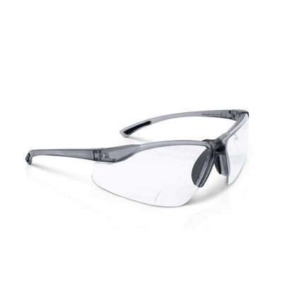 Sellstrom XM340RX Safety Glasses with Readers - Wraparound Bifocal Eyeglasses for Men/Women - ANSI Z87.1 - 1.5X Magnification
