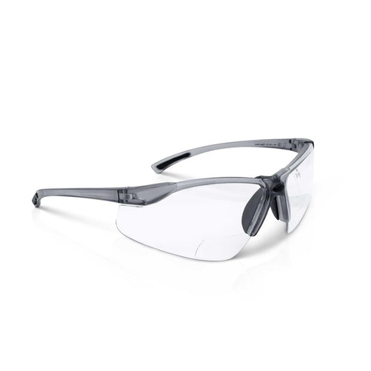Sellstrom XM340RX Safety Glasses with Readers - Wraparound Bifocal Eyeglasses for Men/Women - ANSI Z87.1 - 1.5X Magnification