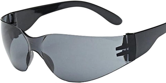 Safety Glasses, Anti-Fog and Anti Scratch Reduction Coating, Reinforced Resistant and Protective Lens, Eye Protection Glasses Safety For Snug Fit (Dark Grey)