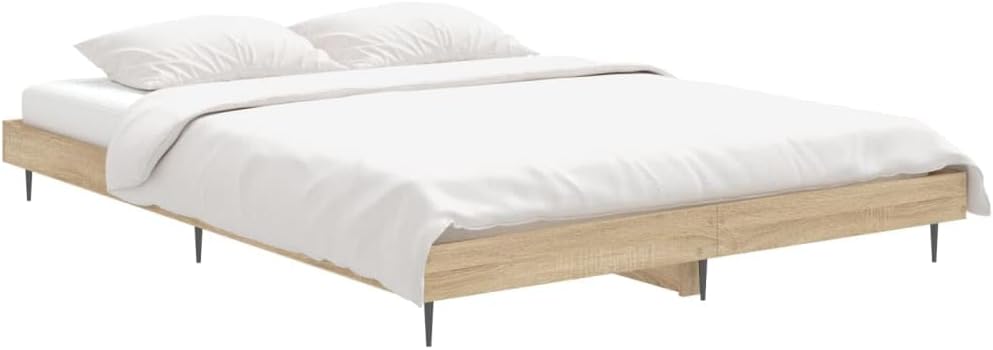 Lechnical Giroletto Rovere Sonoma 140x190 cm in Legno Multistrato,Mobili,Letti e Accessori,Letti e telai per Letti