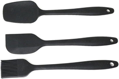 CLISPEED 1 Set/7pcs Prtical Cream Silicone Scraper Spatula Baking Gadgets Kitchen Supplies Bakery Kitchen Utensils (Black)