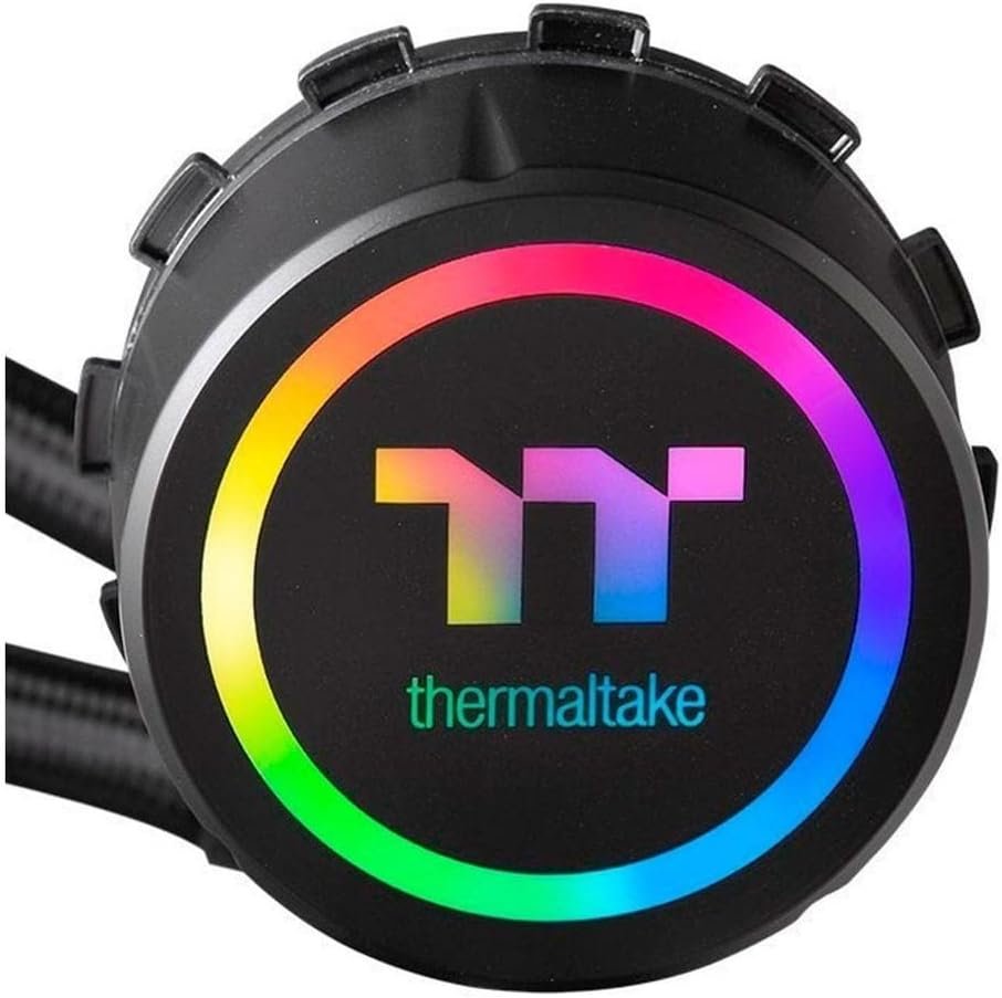Thermaltake Floe 280mm, 16.8 Million Color Software Enabled (TT RGB Plus/Alexa/Razer Chroma), AMD (AM5/AM4)/Intel (LGA 2066/1200), AIO CPU Liquid Cooler CL-W167-PL14SW-A for Desktop