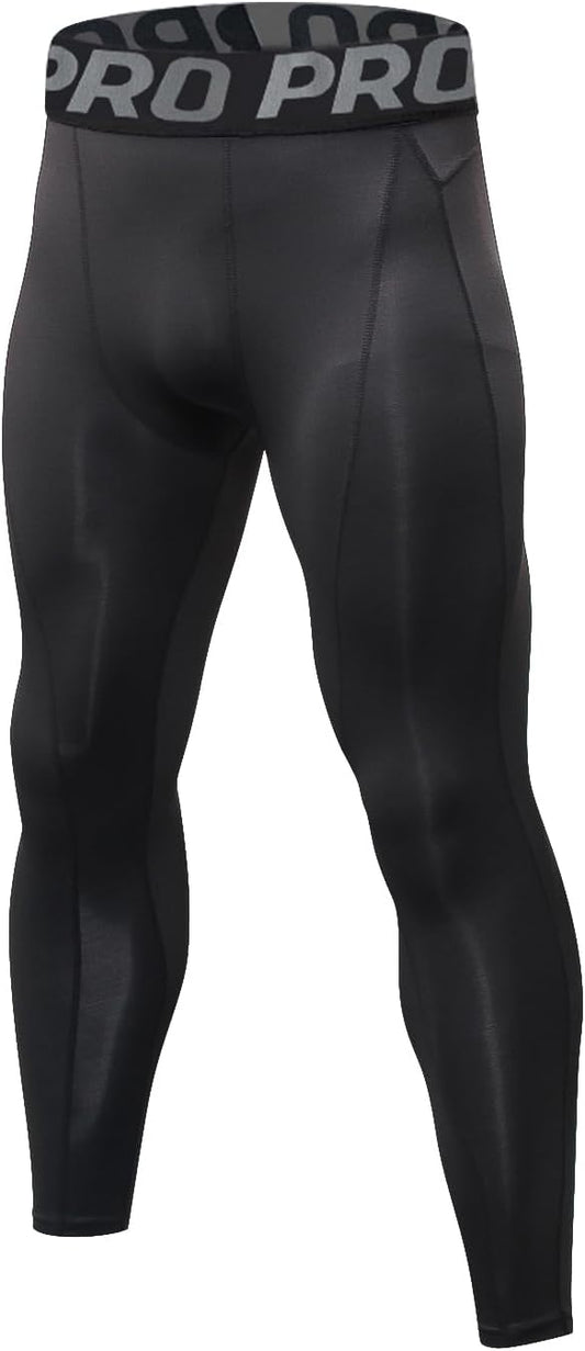 Lanbaosi Mens Thermal Underwear Pants Compression Long Johns for Men Winter Warm Base Layer Bottom Workout Gear for Cold Weather