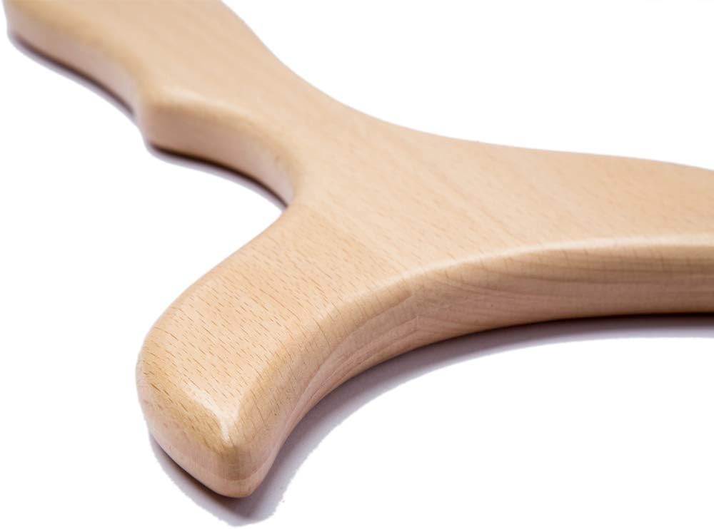 Allshow Wooden Gua Sha Tools Professional Lymphatic Drainage Tool Wood Therapy Massage Tools for Maderoterapia (Burlywood)