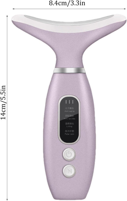 Neck Face Massager, Portable Facial Massager for Skin Care, Face Lift Device, Skin Beauty Device for Face and Neck, Portable Electric Face Massager