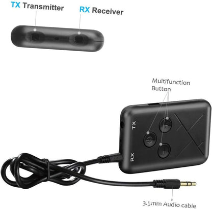 ARTIBETTER Bt101 2-in-1 Audio Transmitter Receiver Auto-Search Memory Connection for Gaming Entertainment
