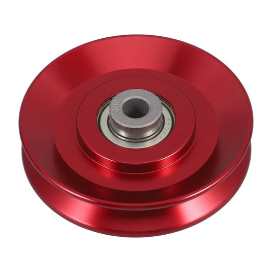 MUCKLILY U Groove Bearing, Aluminum Alloy Pulley Wheel for Gym, 90㎜ Heavy Duty Bearing, Fitness Equipment Accessory for Home Gym Cable Systems Smooth Operation Easy Installation