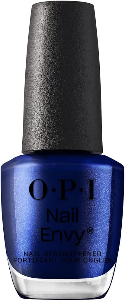 OPI Nail Envy | All Night Strong | Coloured Strengthening Nail Polish | Dark Blue, 15 ml