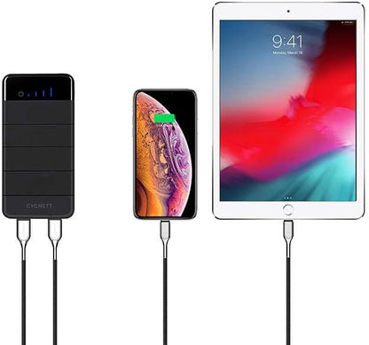 Cygnett CY2805PBCHE ChargeUp Explorer 8000 mAh Power Bank with Solar Panels, Black