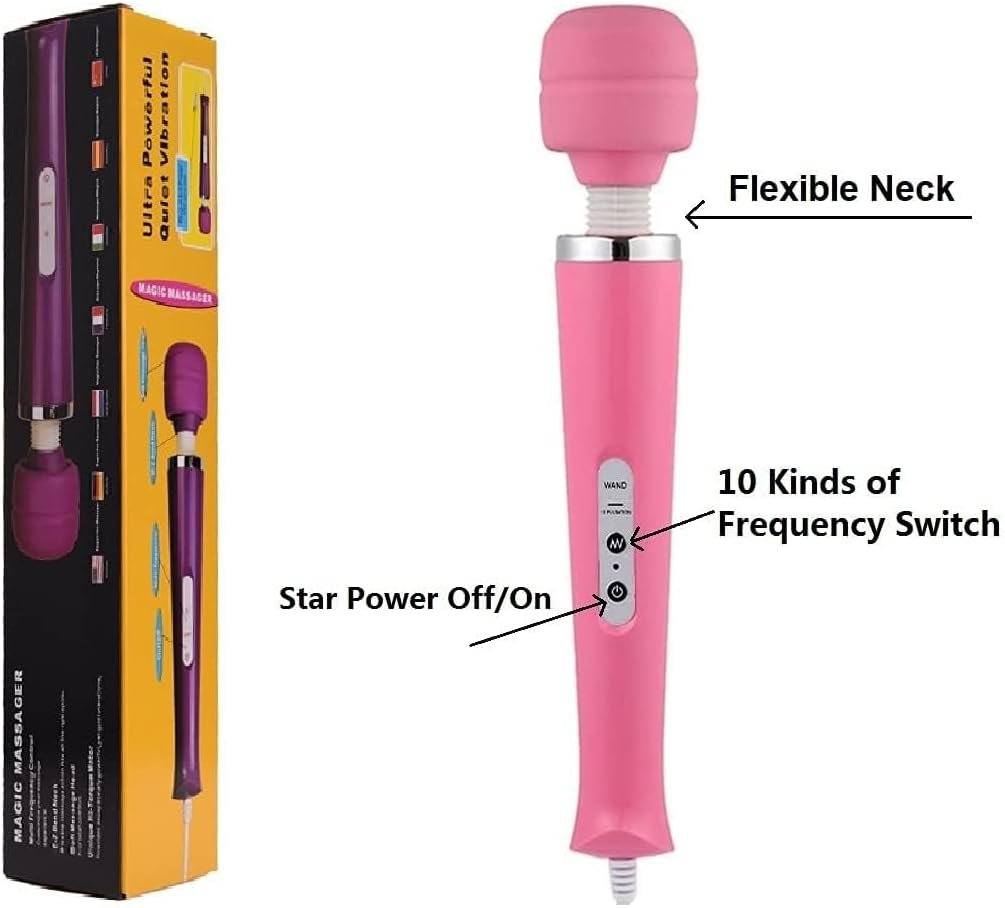 Gajoin Portable Electric Vibration Back Body Massager for Women Sports Recovery Muscle Pain Shoulder Neck Legs Hands and Feet Massage Tool(Massaged