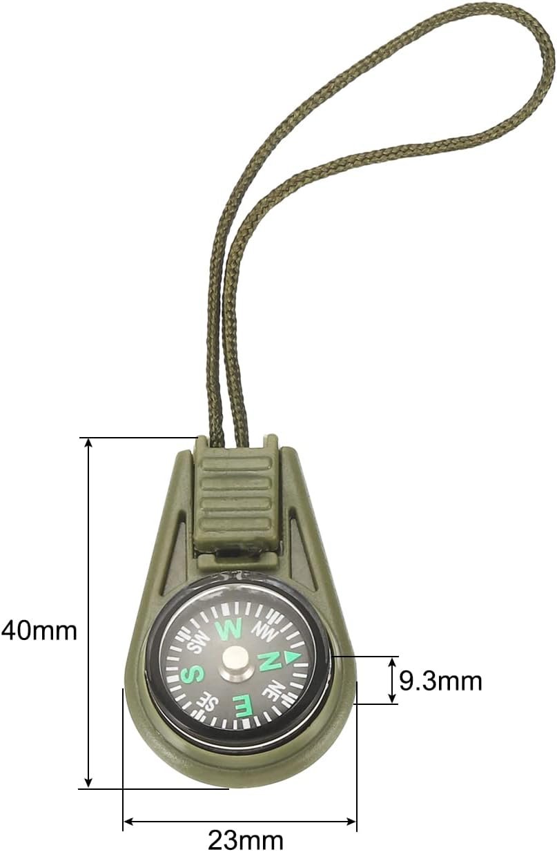 PATIKIL Mini Survival Compass, 50 Pack Button Compass Bulk Kit for Outdoor Hiking Camping Travelling Party