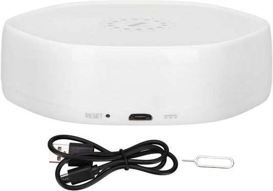 YZG12 Wireless Smart Gateway APP Remote Control Intelligent Gateway Hub for Tuya ZigBee 3.0 Home Automation System White ABS Compact Design