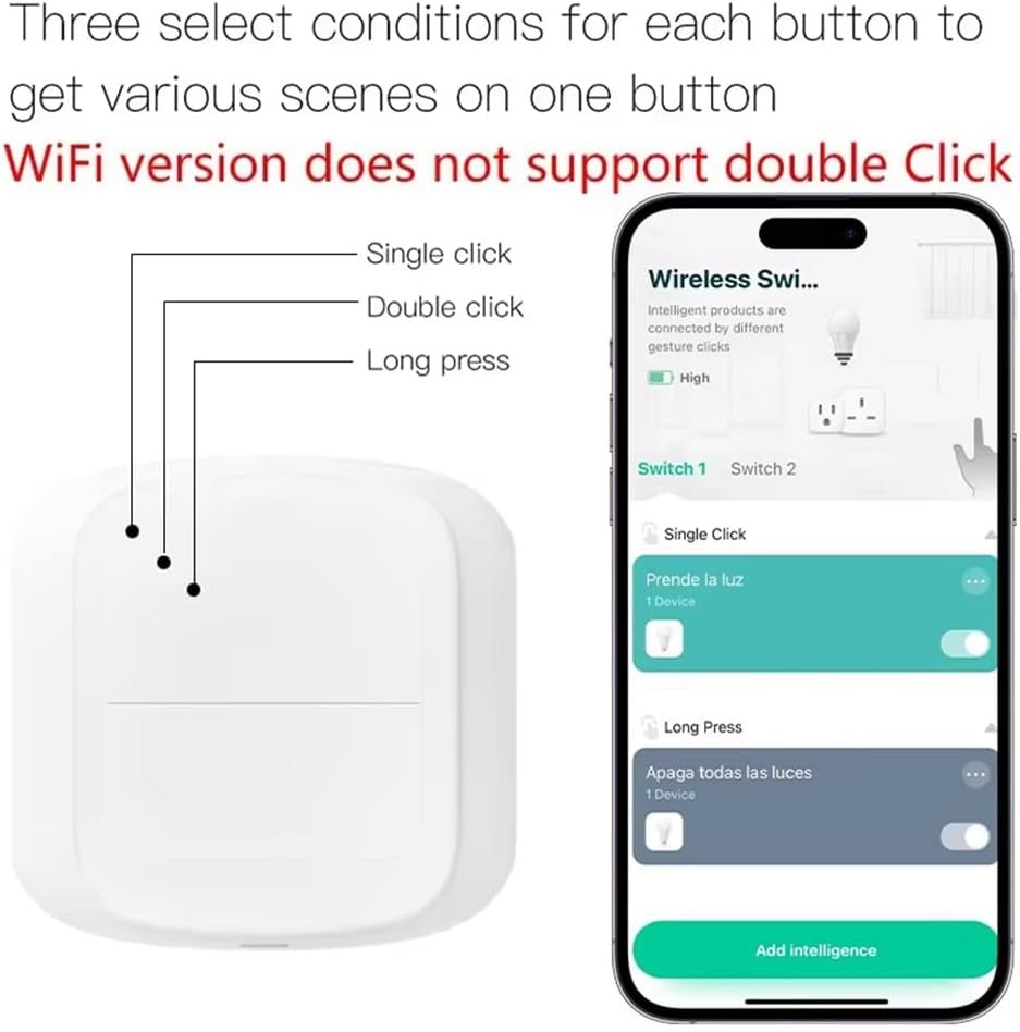 Snblzhef Tuya Zigbee 2 Gang Scene Button Switch Push Remoter Panel Smart Home Linkage Automation Sence Controller Zigbee Version