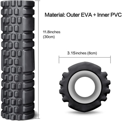 Dewanxin Foam Roller, Foam Roller Massager Excellent for Car Massage, Exercise Muscle Roller for Muscle Massage Trigger Point Grid for Yoga