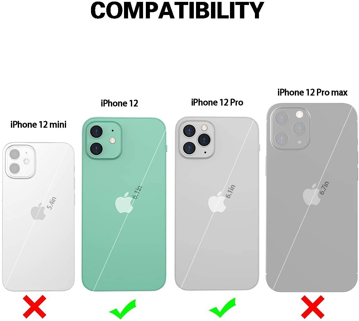 Manleno Compatible with iPhone 12 Pro Case iPhone 12 Case Marble with Ring Kickstand Glitter Sparkle Design Women Girls Slim Protective Phone Case Soft Bumper Cover for iPhone 12/Pro 6.1" (Rose Gold)