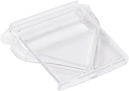 LeoLeozz TV Top Shelf Clear TV Top Storage Bracket for Media Boxes Streamings Devices