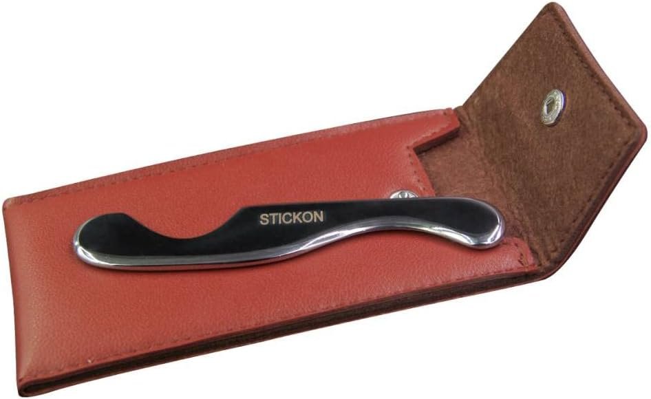 STICKON Medical Grade Stainless Steel Gua Sha Scraping Massage Tool IASTM tools for Soft Tissue Therapy and Reduce Back, Legs, Arms,Neck,Shoulder Muscle Pain (STICKON-e)