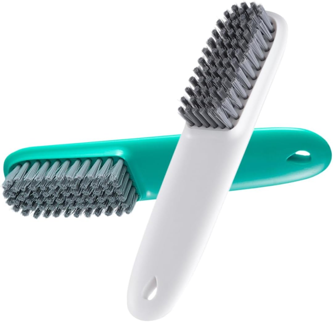 SHERCHPRY 2sets Household Cleaning Essential Long Handle Shoe Brush Suede Cleaner Laundry Brush Perfect for Travel 2pcs*2