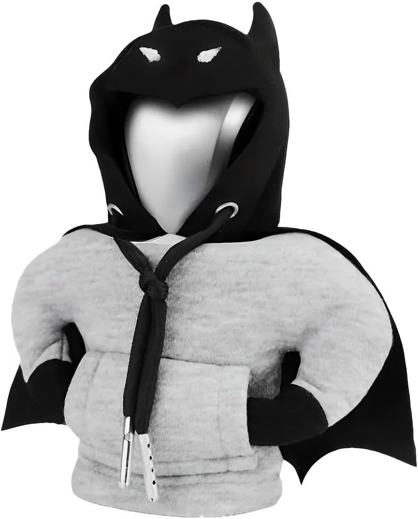 NHQ Car Gear Shift Knob Cover, Car Interior Accessories, Universal Gear Shift Knob, Sweatshirt for Car Gear Shift Knob Cover Hoodie, Black