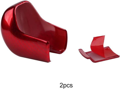 Thenice for 10th Gen Civic Gear Shifting Knob Cover CVT Automatic Transmission Lever Trim Interior Accessories Compatible with Honda Civic 2021 2020 2019 2018 2017 2016 -Red