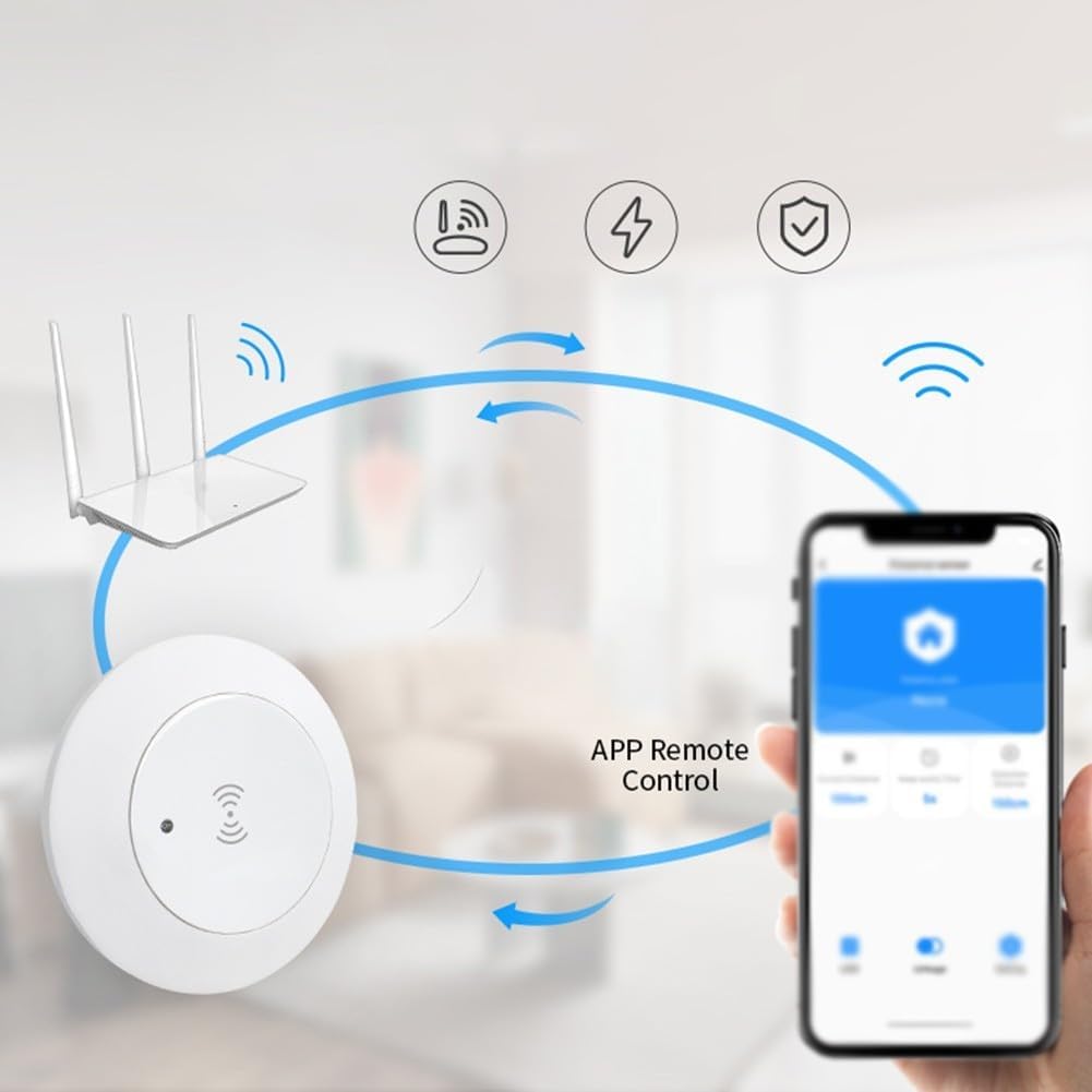 Smart Lighting Automation - Sensore di presenza umana da 24 GHz per uso domestico (versione con ventosa)