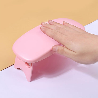 Nail Arm Rest Foldable Nail Hand Support Cushion for Acrylic Nails Essential Nail Care Tool for Home and Salon Use Ergonomic Arm Rest for Nail Art Design and Pedicure Services (Pink)