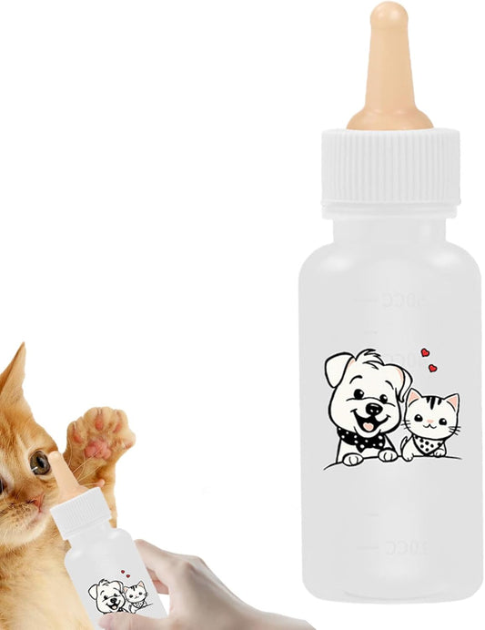 Kitten Bottle, Kitten Nursing Bottle, Feeding and Watering Supplies, Portable Pet Feeding Nipples, Puppy Milk Feeder for All Types of Puppies
