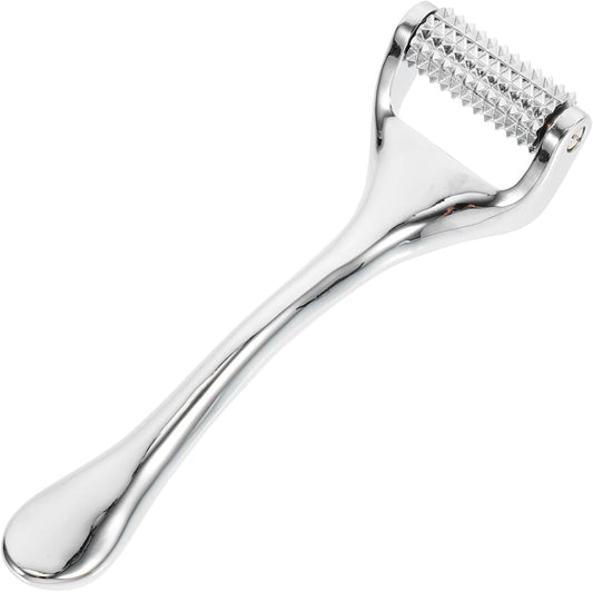 MOTHNUR 1Pc Skin Care Pin Walker Beauty Device Wrinkle Removal Zinc Alloy Cleanser Facial Skin Care Massager Silver