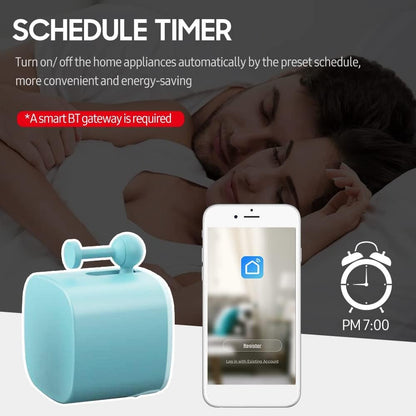 Fingerbot,Mini BT Fingerbot Home Automation Controller APP Control Voice Control Schedule Timer Fingerbot Home Appliances Switch Pusher Smart Controller (BT Gateway Required)
