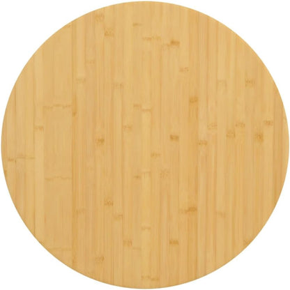 Round Bamboo Dining Table Top Replacement, 90 x 4 cm, Commercial Use, Coffee Table for Restaurants, Hotels & Desks, Brown Bamboo Surface
