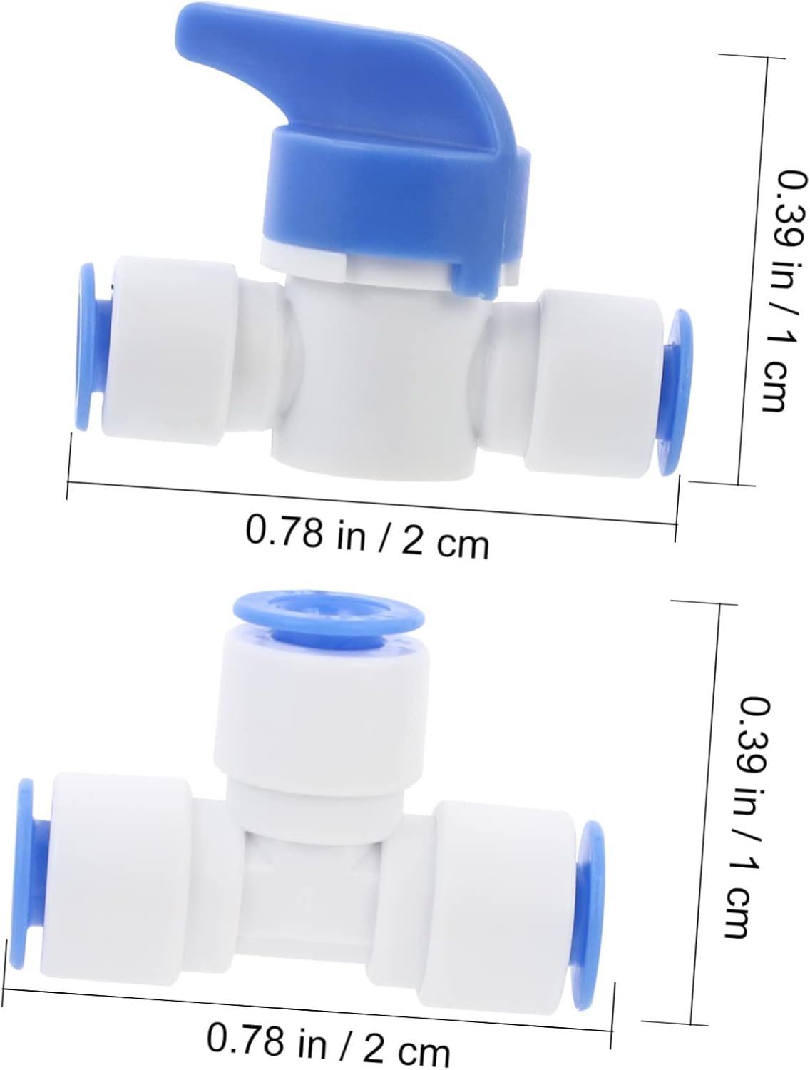 VILLCASE 2 Sets 12pcs Water Filter Tool Water Purifier Fittings Blue Universal Tube Connectors for Home Restaurant Use