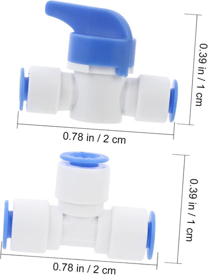 VILLCASE 2 Sets 12pcs Water Filter Tool Water Purifier Fittings Blue Universal Tube Connectors for Home Restaurant Use