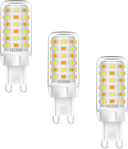 FECONN G9 Smart Bulbs, Warm to Cool White Wi-Fi G9 Smart LED Bulbs, Compatible with Alexa, Google Home and Smart Life App, Dimmable, 3 Pack