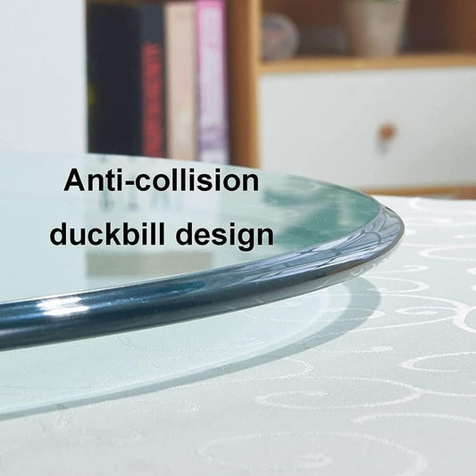 Lazy Susan Turntable 20" 24" 28" 30" 36" Tempered Glass Turntable Round Dining Table Swivel Large Tabletop Serving Plate(60cm/24in)