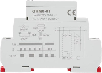 GRM8-01 Electronic Impulse Relay Latching Memory AC 230V for Home Automation