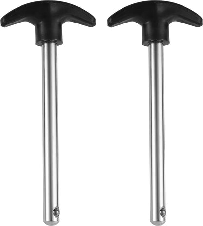 NQEUEPN 2pcs Weight Stack Pin, Pin Tensile 3/8 Inch Diameter 6 Inch Locking Space Weight Lifting Machine Pins Replacement Universal Selector Loading Pin for Home Gym Exercise Machine Accessories