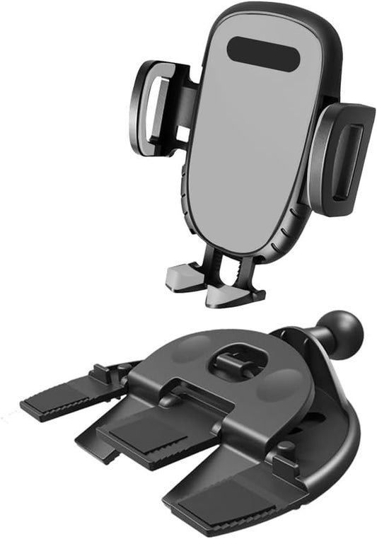 JNNJ Universal One Touch Car CD Slot Phone Holder (Grey)