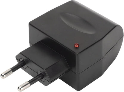 AC to DC 12V Wall Socket Power Adapter Converter with Cigarette Lighter Socket and LED Charge Indicator for Small Car Electronics (EU Plug)