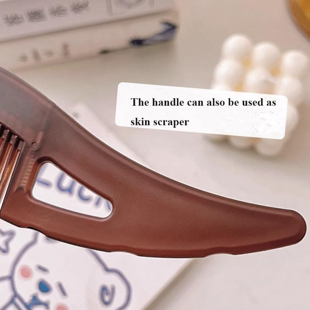 Dolemay Dandruff Comb,Hollow Tooth Design Hairbrush Unisex Removal of Dandruff and Dirt Scalp Comb Daily Travel Comfortable Hair Care Scurf Hairbrush Multifunctional Scalp Care Brush for Women Men