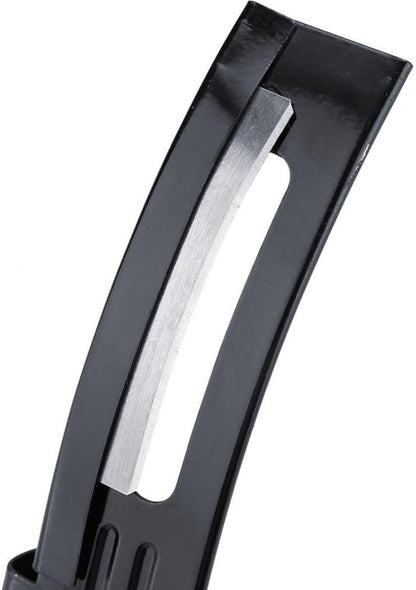 Skiver Leather Thinning Skiver DIY Skiving Safety Beveler Skiver with Blades Craft Tool Planing Scraping (Black)