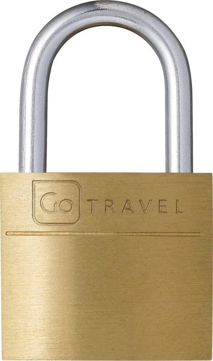 Go-Travel Luggage Lock, Brass, 20 mm