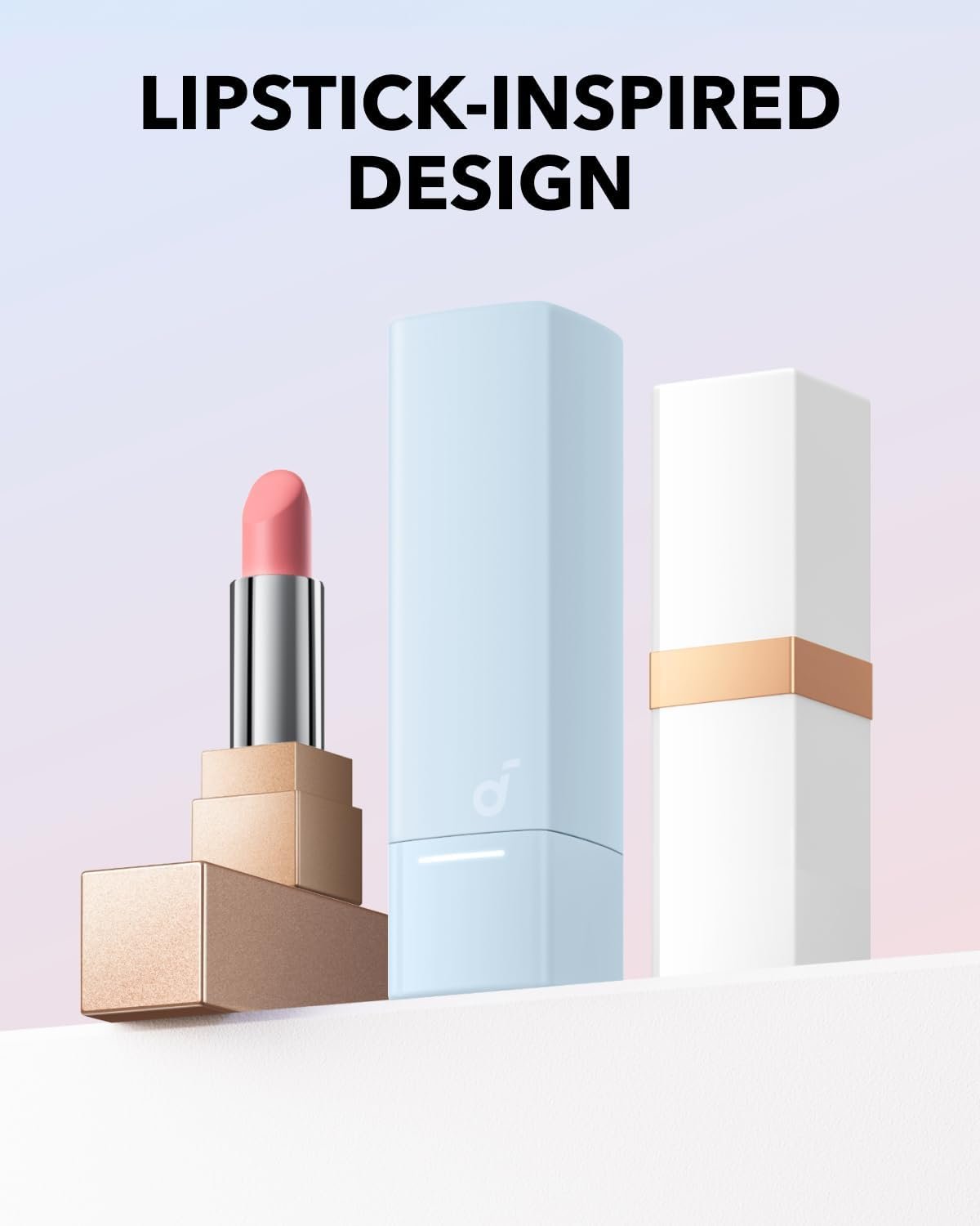 soundcore A30i by Anker, Smart Noise Cancelling Earbuds, Lipstick-Shaped Stylish Design, Tiny, Lightweight Comfort, Clear Sound, IP54, 15H Playtime in ANC Mode, Wireless Earbuds, Bluetooth 5.4