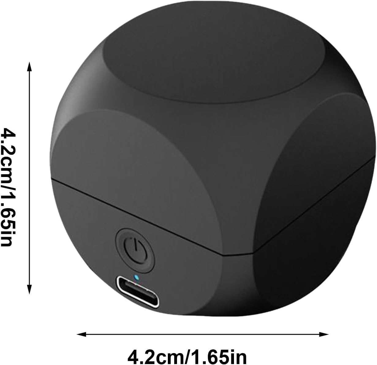 Mini Portable Electric Shaver, Rechargeable Beard Trimmer, 1.65x1.65x1.65 Inches Dice Shape Grooming Tool, Precision Face Hair Cutter, Compact Travel-Friendly Design for Boyfriends
